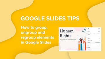 How to group and ungroup elements in Google Slides | Google Slides Tutorials by Slidesgo