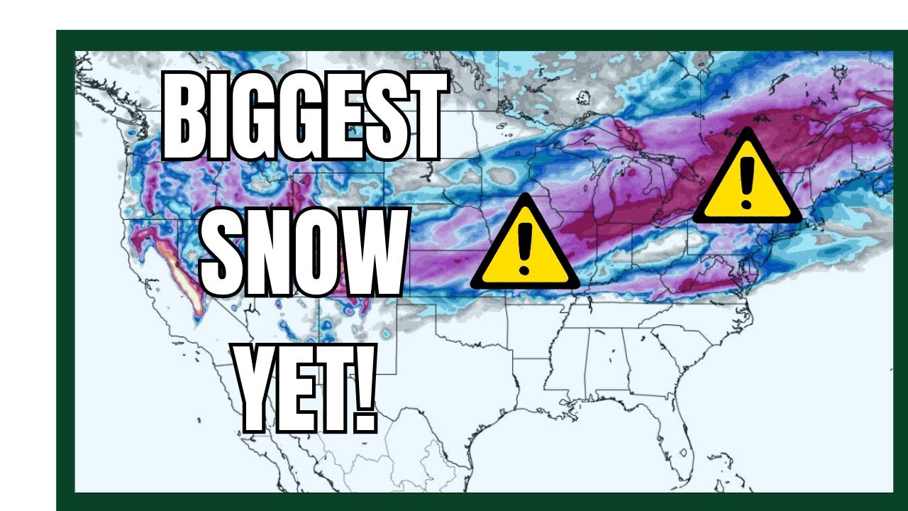 Two MAJOR Storms will bring a TON of SNOW and ARCTIC COLD - YouTube