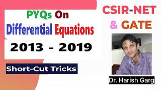 PYQs on Differential Equations | GATE 2013 to 2019 Solutions