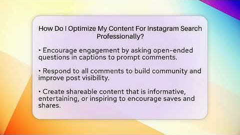How Do I Optimize My Content For Instagram Search Professionally? - Everyday-Networking