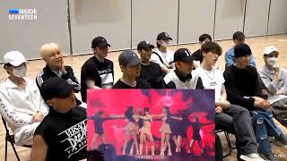 seventeen reacting to Blackpink - Pretty savege Perfoming at the BORN PINK Turne in Seoul