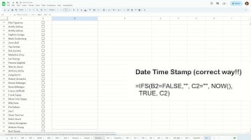 Date stamp every checkbox in Google Sheet - Excel Tips and Tricks