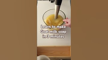 I make Goat milk soap at home and here is how! #handmade #soapmaking #howto #goatmilksoap