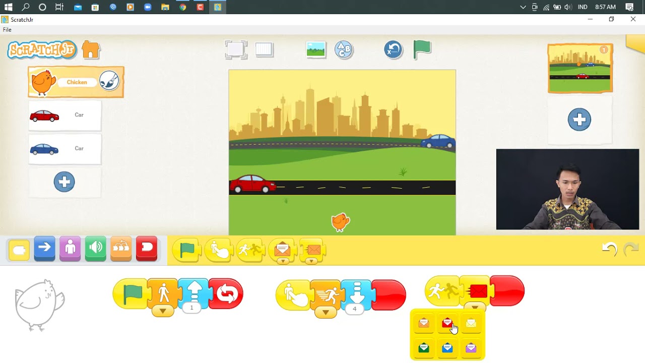 Scratch Junior Game Menyebrang Jalan Materi Komputer Kelas 4 SDMM
