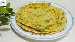 চাপটি / চাপড়ি রেসিপি | গ্রাম বাংলার পিৎজা রেসিপি | 10 Minutes Breakfast Recipe | Chapti/Chapri Nasta