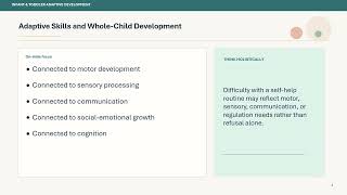 Infant Toddler Adaptive Development Training