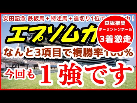 エプソムカップ2022予想【今回も１強です！】なんと３項目で複勝率100%の好成績！