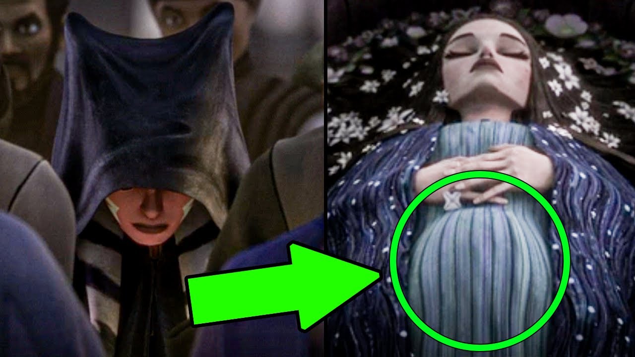 Why Padme Was Made to Look Pregnant During the Funeral in Tales of the Jedi