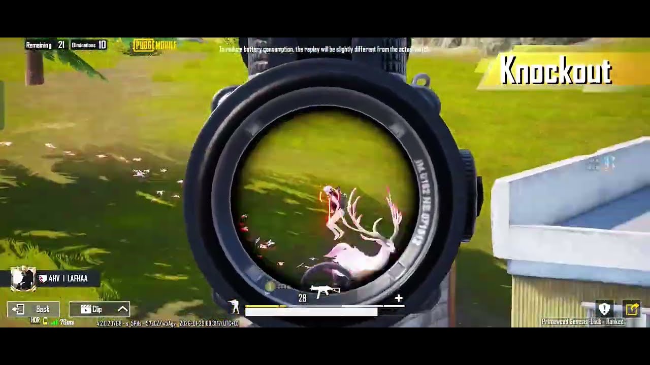 4K HD video games play with PUBG mobile 