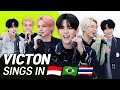 (CC) K-POP STARS sing in THREE Languages🎤|   INA/POR/THAI | VICTON | TRANSONGLATION