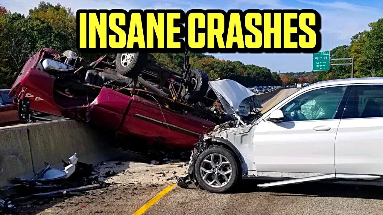 MOST INSANE CAR CRASHES & CLOSE CALLS CAUGHT ON DASHCAM - YouTube