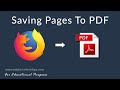 How to Save a Web Page as a PDF in Mozilla Firefox