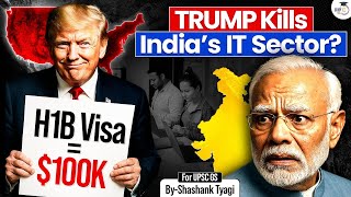 H1B VISA Fee Hike on India By Trump | Impact on Indian IT Sector | StudyIQ IAS
