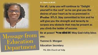 Tulip First SDA: 6/12/2021 - Graduation Service