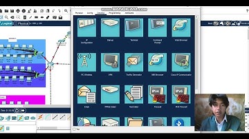 Simulasi Jaringan Komputer 100 PC 4 gedung disertai Web Server dan Proxy cisco packet tracer