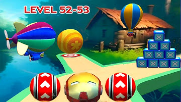 3D Super Rolling Ball Race Gameplay Speedrun Max Level 52 - 53