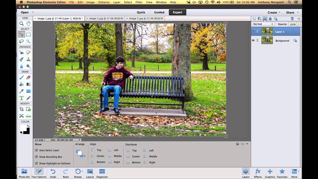 Learn Adobe Photoshop Elements Episode 7 Layers And Layer Masks Youtube