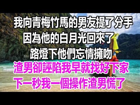 我向青梅竹馬的男友提了分手，因為他的白月光回來了，路燈下他們忘情擁吻，渣男卻誣陷我早就找好下家，下一秒我一個操作渣男慌了#深夜讀書# 爽文#幸福人生#婚姻#為人處世#溫情人生#情感故事#為人處世#愛情