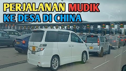 Homecoming trip to grandpa's village in China ||Traffic jam along the bridge over the China Sea #...