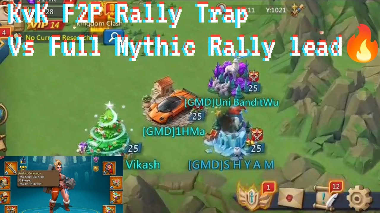 KvK F2P Rally Trap gets blasted by Mythic lead , Lords Mobile - YouTube