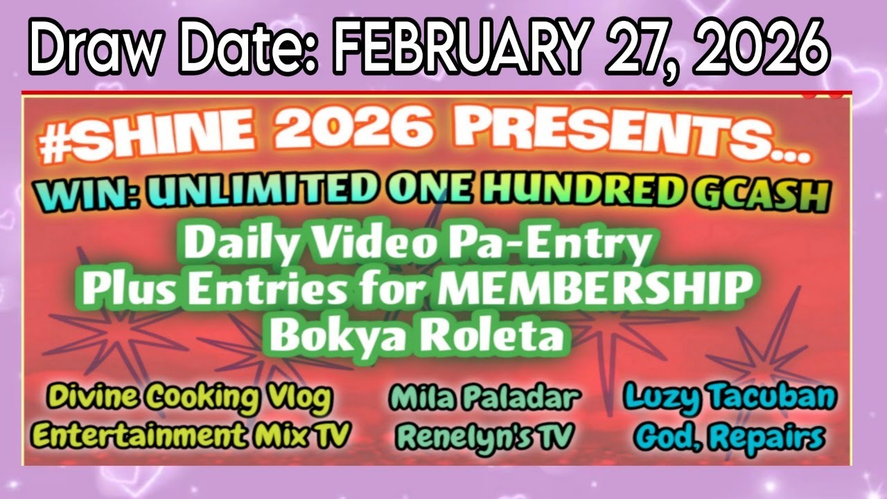 DALAWANG ARAW NA LANG PARA SA THE GRAND ROLETA DRAW #SHINE2026