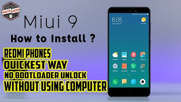 MIUI9 Installation on Redmi4/Redmi4X - Quickest Way  No Bootloader Unlock !! #Nougat #without P.C.
