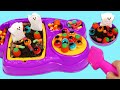 How to Make Halloween Themed Ice Cream Dessert with Satisfying Ice Cream Tray ASMR!