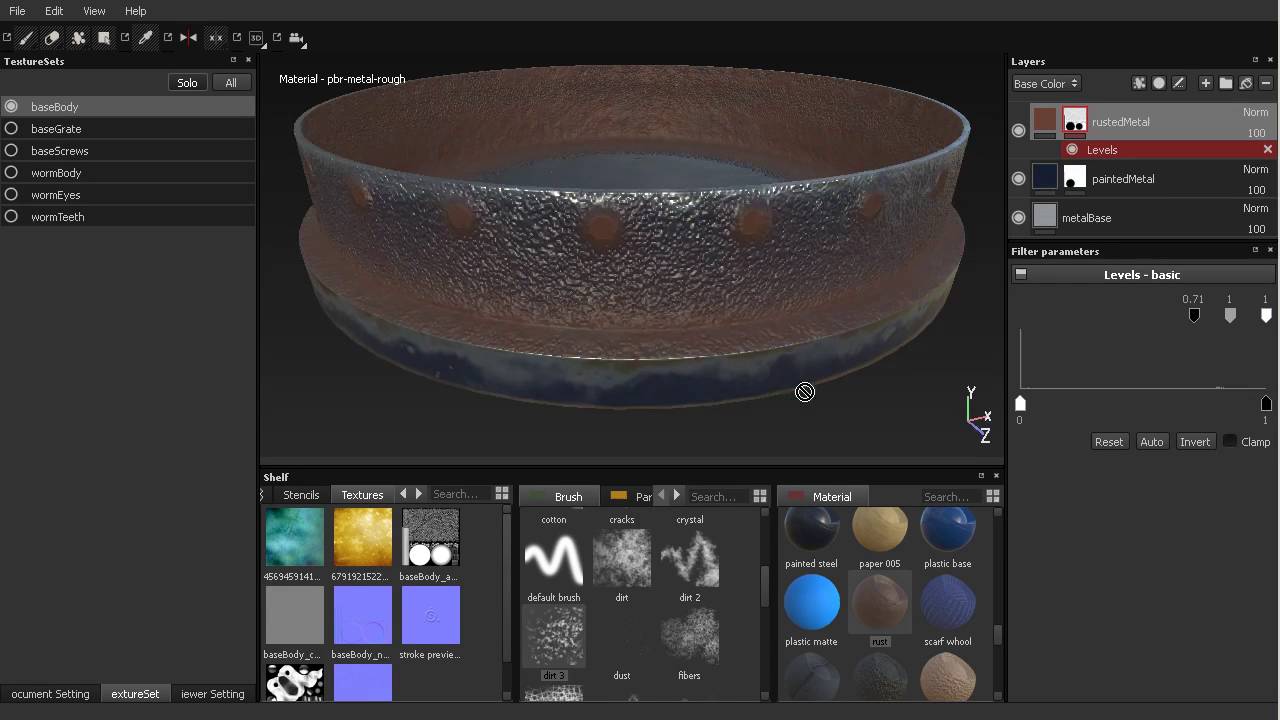 16 Substance Painter. Добавляем ржавчину. Уроки на русском - YouTube