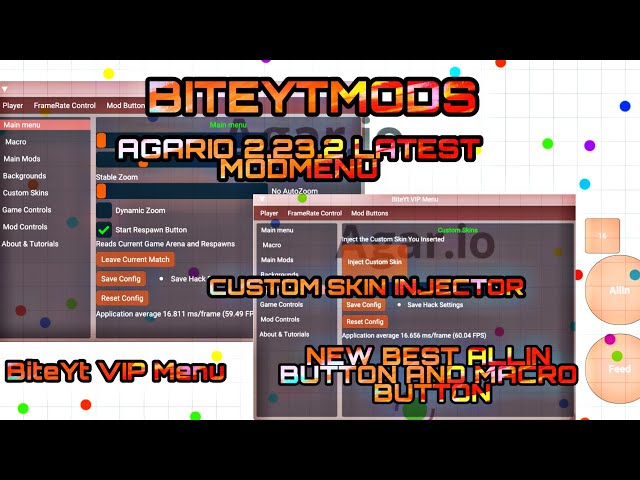 TUTORIAL HOW TO GET MOD MENU BITE V3 2.20.3 AND FIX LAG ANDROID ON AGARIO ( Agar.io Mobile) 