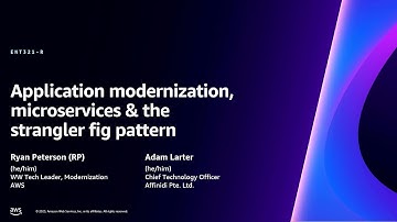 AWS re:Invent 2023 - Application modernization, microservices & the strangler fig pattern (ENT321-R)