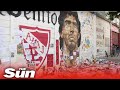 Live: Diego Maradona vigil - Fans pay tribute