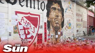 Live: Diego Maradona vigil - Fans pay tribute
