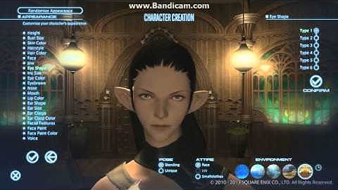 Elezen Female Character Creation  Final Fantasy XIV A realm Reborn