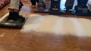 Flour on Hard Floor Test With Dyson, Miele, Sebo, Shark, and Bissell