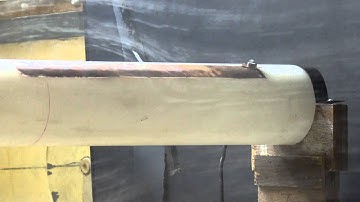 Visualization of flow over a cylinder with plasma actuator switched on and off