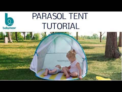 How to Fold the Babymoov Parasol Tent (TUTORIAL) - YouTube