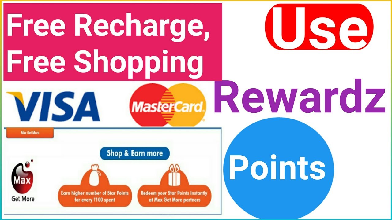 Free Recharge & Free Shoaping Using Rewaedz Points Debit/Credit Card All Bank