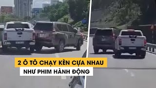 2 ô tô chạy chèn nhau như phim hành động trên cầu Bãi Cháy