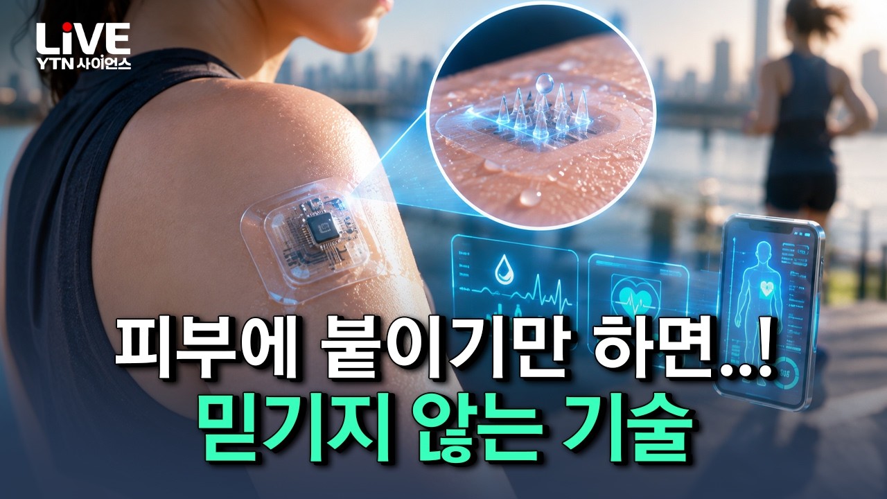 피부에 붙이기만 하면 '다 나온다'! 약물 추적부터 건강검진까지, 믿기지 않는 기술 [반복재생] / YTN 사이언스