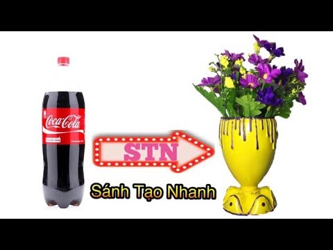 Video Cách làm chậu hoa hình ly nước đơn giản từ chai nhựa |... - youtube