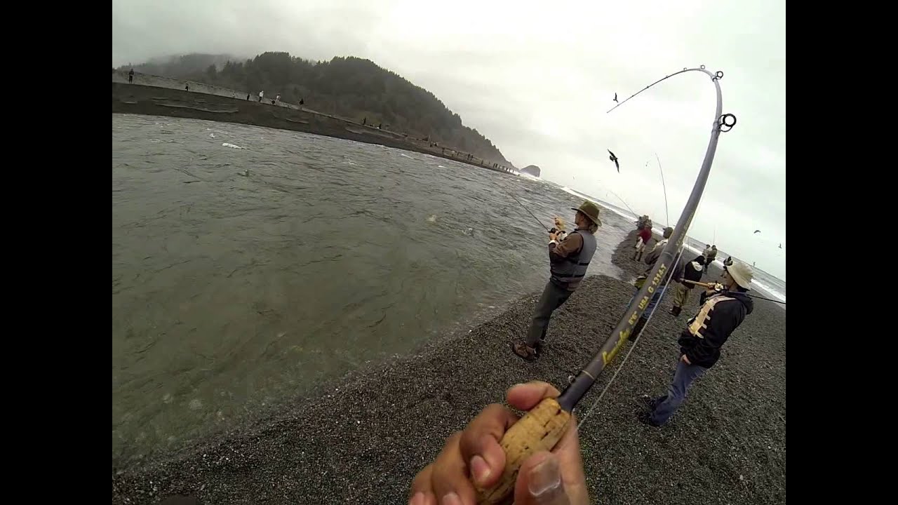 Klamath River Salmon Fishing at the Spit YouTube