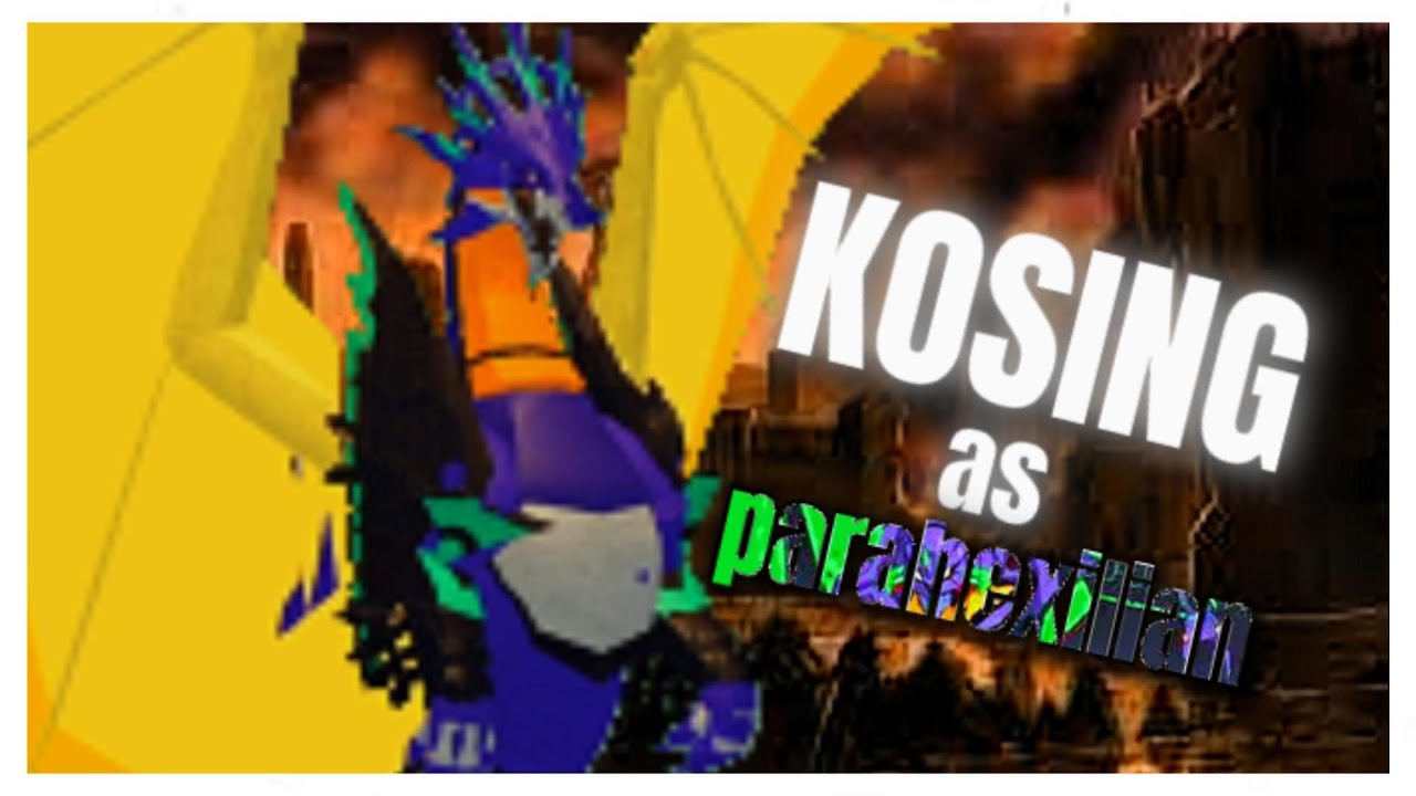Kosing as Parahexilian!!! | Fake Dragon | Roblox Creature of sonaria