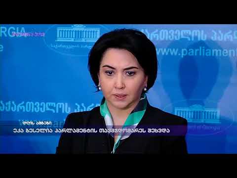 ეკა ბესელია პარლამენტის თავმჯდომარეს შეხვდა
