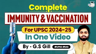 Complete Immunity & Vaccination Marathon | Science & Technology | GS 3 | UPSC