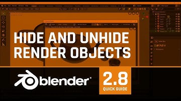 Hide and unhide objects in rendering | BLENDER 2.8