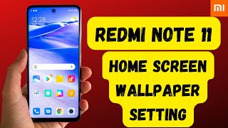 Xiaomi Redmi Note 11 Home screen wallpaper change screenshot 5