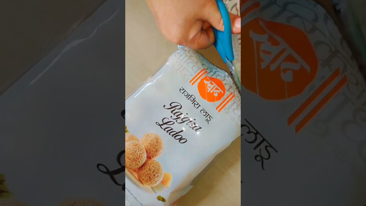 Unboxing rajgira ladoo l short video l Disha's food