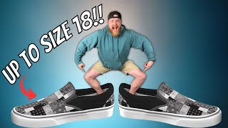 CUSTOM Shoes for Big Feet?! - Vans