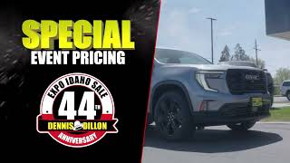 The Dennis Dillon GMC Forty-Fourth Annual Expo Idaho Sale…where you shop inside and out of the cold!