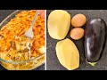 1 dîner copieux avec 1 aubergine et 2 pommes de terre/ Economique / Eggplant RECIPE / وصفة الباذنجان